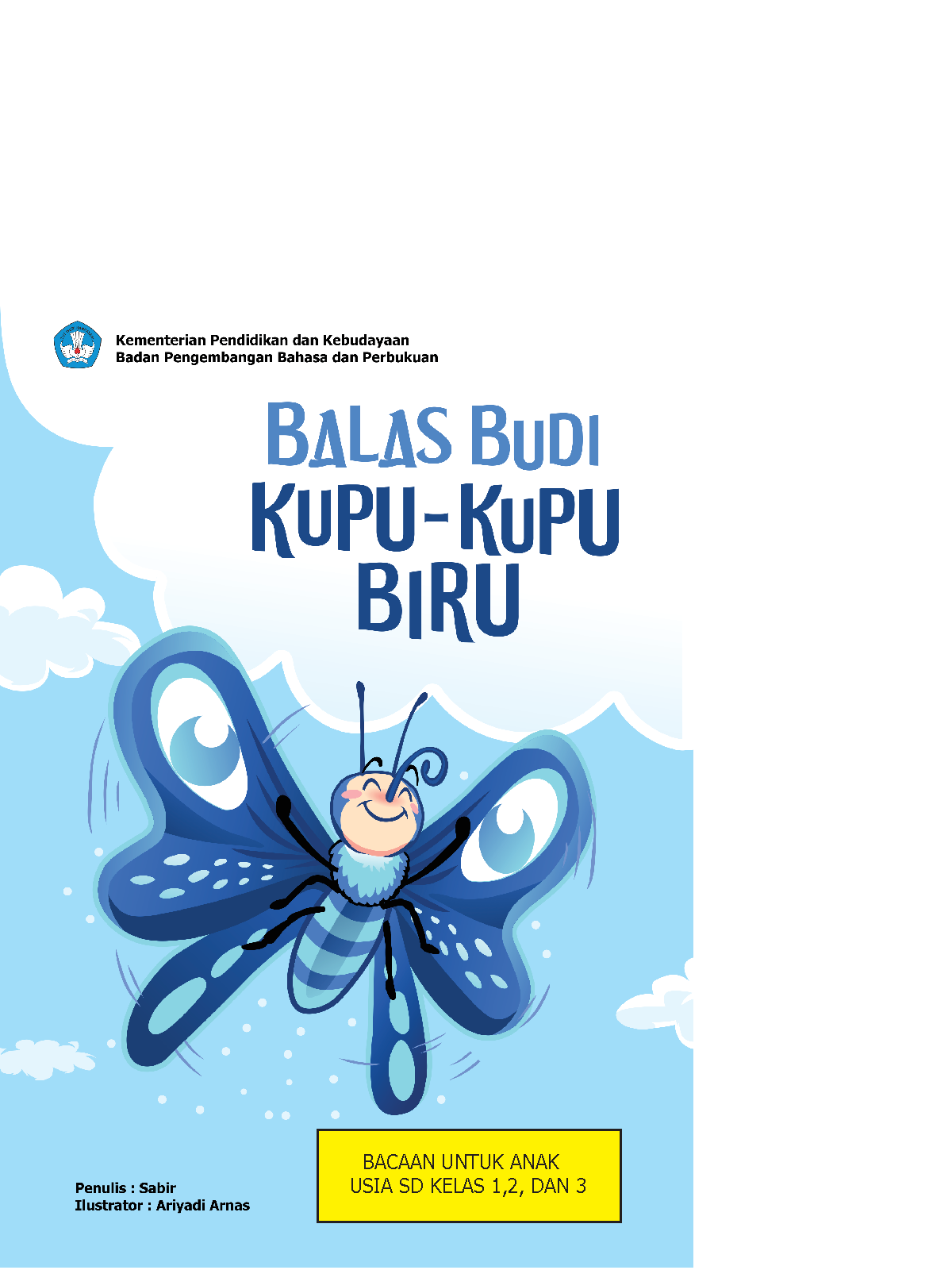 sabir balas kupu-kupu biru