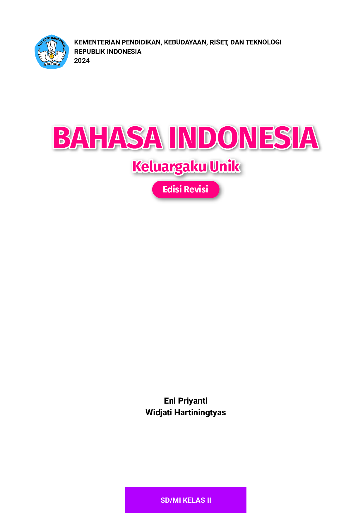 Buku Bahasa Indonesia Kelas 2 Kurikulum Merdeka